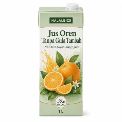 No-Added-Sugar Orange Juice, 1 L
