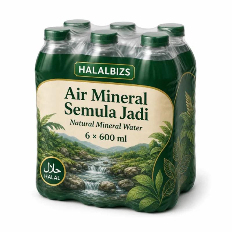 Natural Mineral Water — 6 × 600 ml
